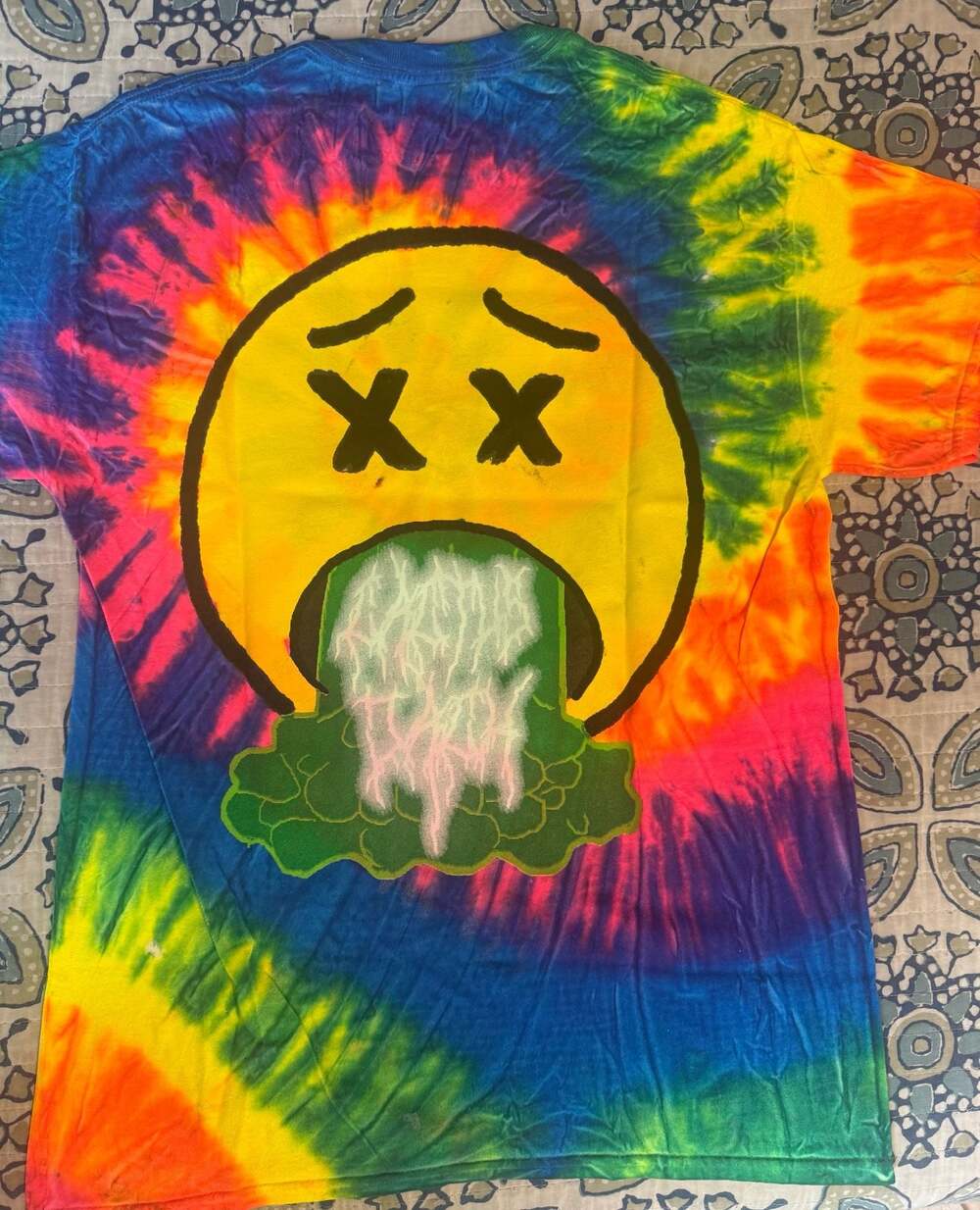 Travis Scott Astroworld Sicko Mode 'Like A Light' Tie Dye T-Shirt